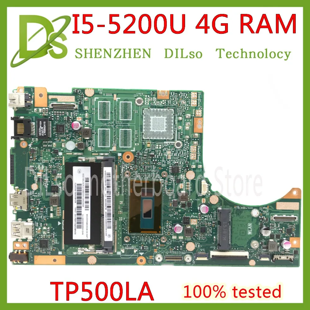 Verkaufen Original Für ASUS TP500LN TP500LA TP500 Laptop Motherboard I5-5200U TP500LN Mainboard 4GB RAM Test Arbeit 100%