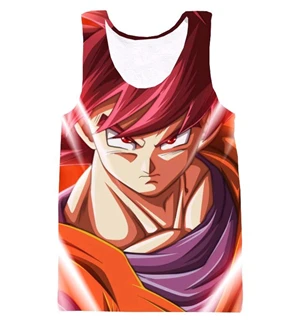 7 Новейший аниме Dragon Ball Z Super Saiyan безрукавки Goku/Vegeta/Majin Buu/Brolly печать безрукавки мужчины женщины-хипстеры 3D Повседневный жилет - Цвет: 7