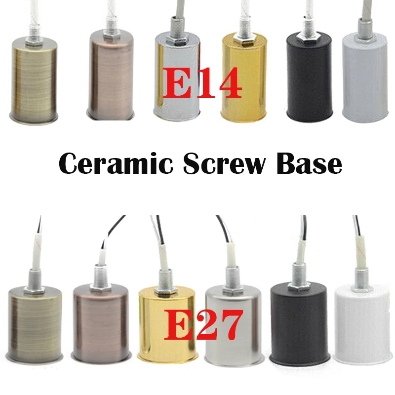 E14 E27 для DIY патрон лампы современный металлический корпус Светодиодный