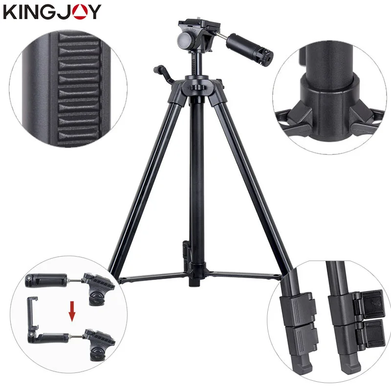 Kingjoy VT 930 штатив для камеры Профессиональный алюминиевый сплав с коромыслом всех