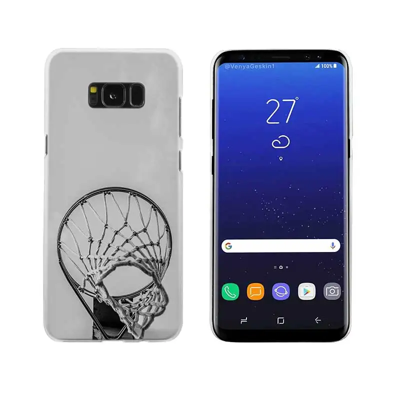 13 Sheli Баскетбол темный прозрачный Note 10 9 pro Жесткий чехол для samsung Galaxy S4 S5 S6 S7 S8 S9 Plus Edge Mini s10 lite - Цвет: 13