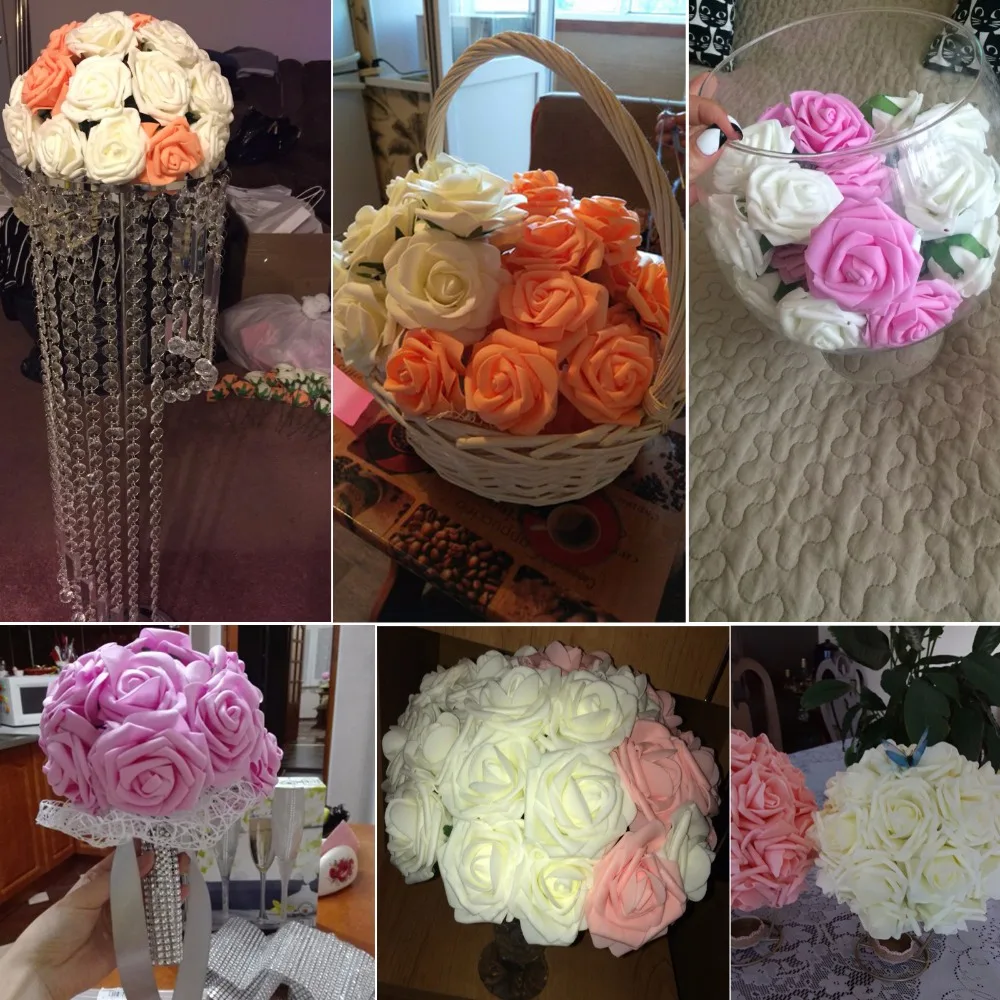 Искусственные розы 16 цветов 10 цветов|flower shears|decorating cupcakes flowersflower stand for wedding decoration |