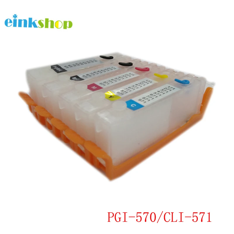 Einkshop 5 шт. для Canon PGI 570 многоразового использования PIXMA MG5750 MG5751 MG5752 MG5753 MG6850 MG6851 MG6852