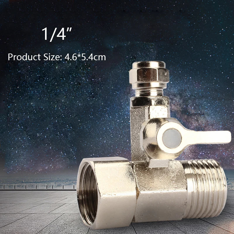 

1/2'' To 3/8'' Ball Valve Faucet Tap Water Filter Ball Valve Reverse Osmosis System Feed Ball Valve for Home Water Purifier Tap
