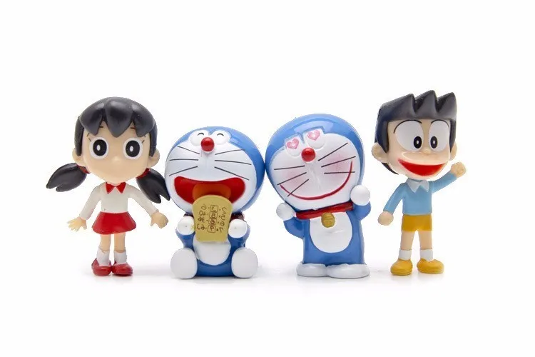 6 видов стилей Аниме Doraemon Мини ПВХ Фигурки игрушки для детей рождественские