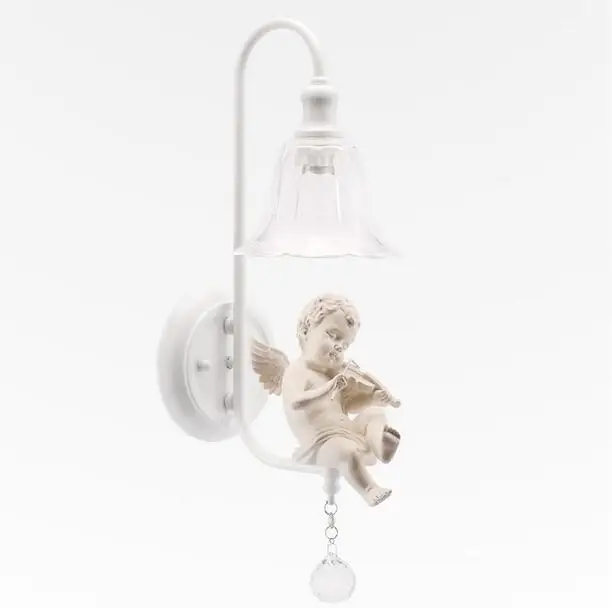 Рог/скрипка смола ангел светильник резьба романтика настенная лампа WLL 9|wall lamp|wall