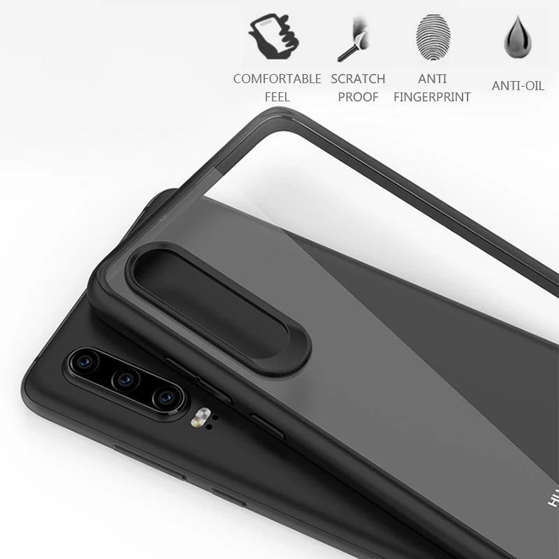 Чехол GKK для Huawei P30 Pro противоударный прозрачный акриловый усиленный ТПУ угловой