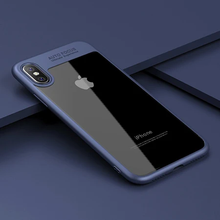 Blue Силиконовые чехол для телефона для iPhone Xs Max 6,5 анти-стук раскладной; Мягкий ТПУ Защитная задняя крышка для iPhone XS X S XR 6,1 Fundas чехлы - Цвет: Blue