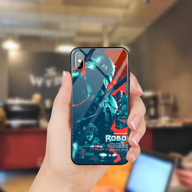 Жесткий закаленное Стекло случаи мобильного телефона чехол для iPhone 5 5S SE 8 7 Plus X XR XS