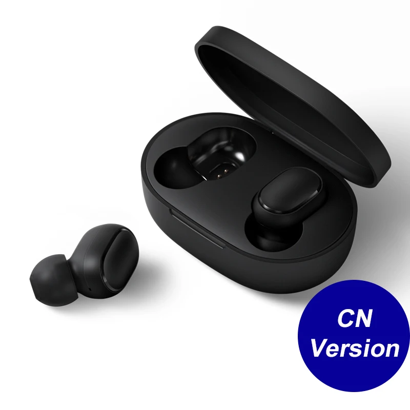 CN Version Airdots Xiaomi Redmi Airdots TWS Bluetooth наушники стерео бас Bluetooth 5,0 Eeadphones с микрофоном свободные Наушники управление AI - Цвет: CN Version Airdots