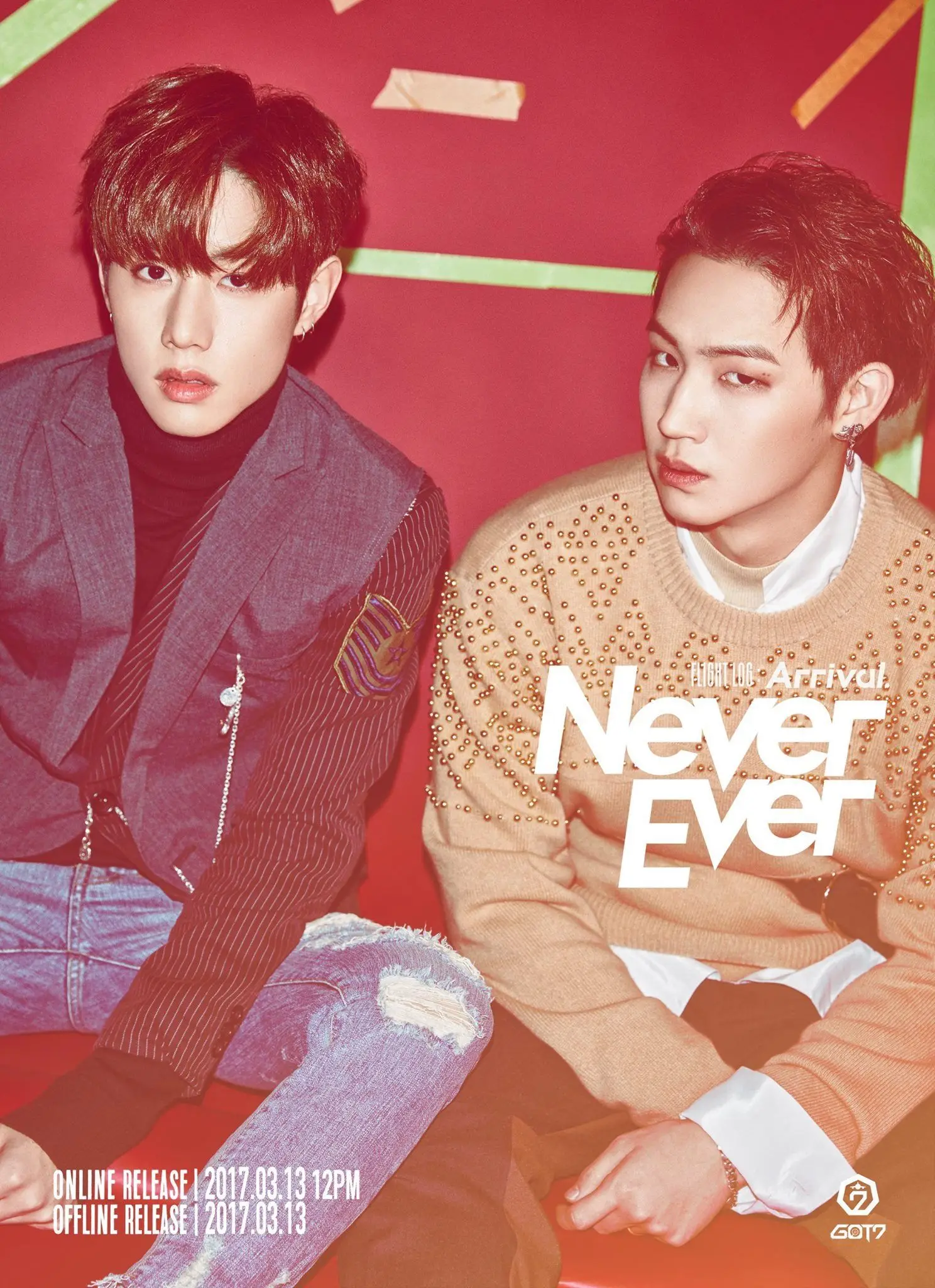 Kpop получил 7 постеров четкое изображение бумажный постер с белым покрытием Got7