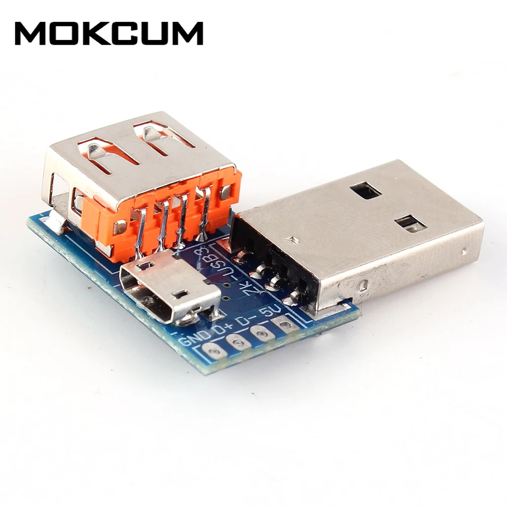 USB конвертер Стандартный мама к папа Micro 4P терминальный интерфейс