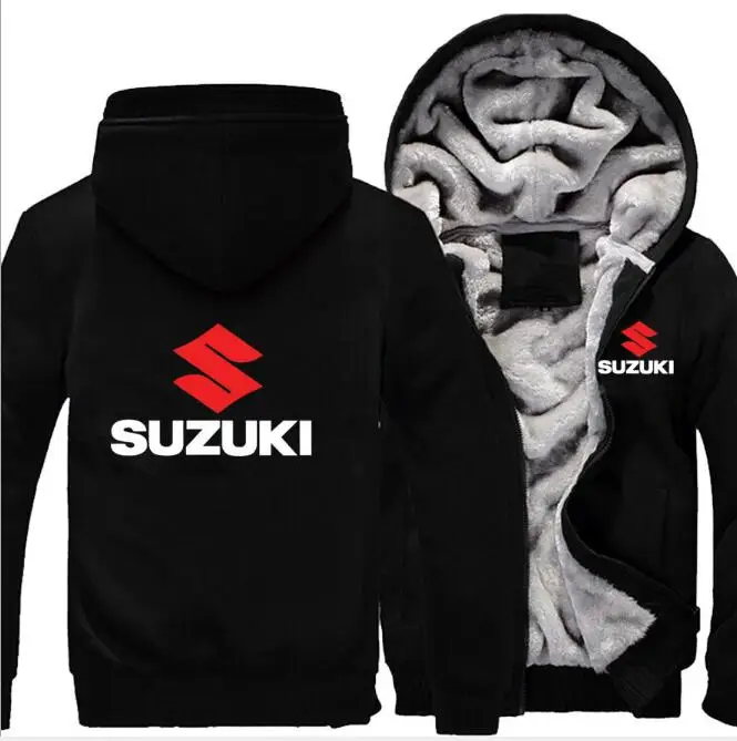 2019 модная толстовка с капюшоном мотоциклетная куртка Suzuki зимняя мужская пуловер