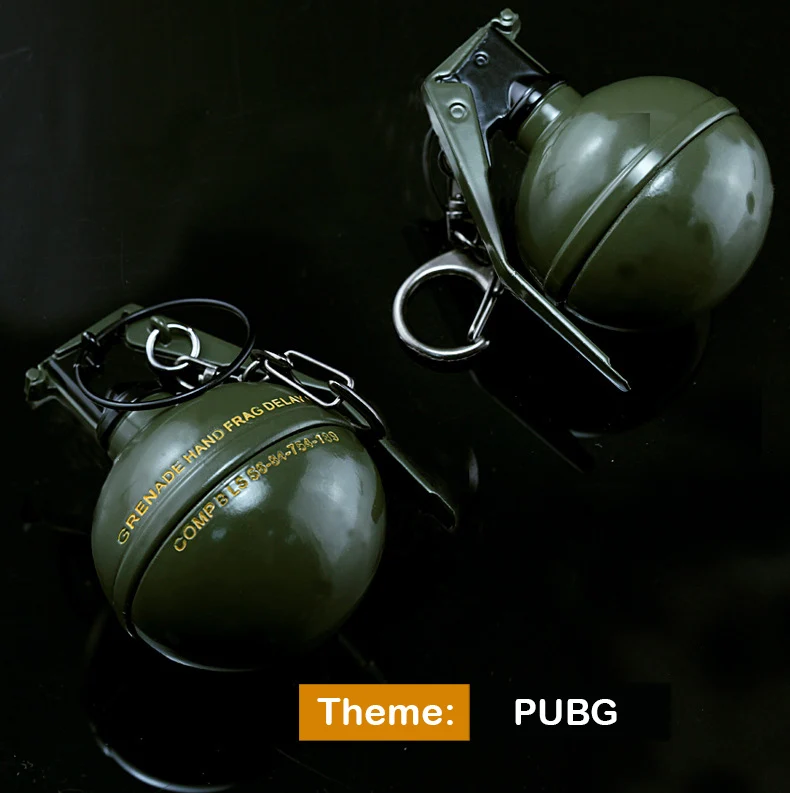 6 см игра Playerunknown's Battlegrounds Frag Grenades оружие модельный брелок PUBG сплав кулон сувенир