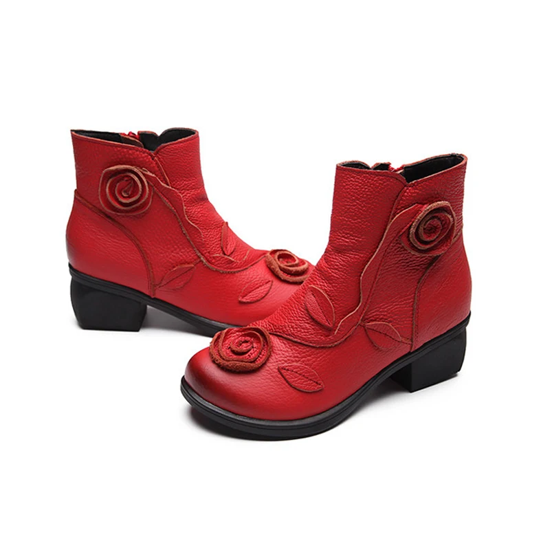 Женские ботильоны на толстом каблуке с молнией сбоку Осень-зима Size35-42NEW | Обувь