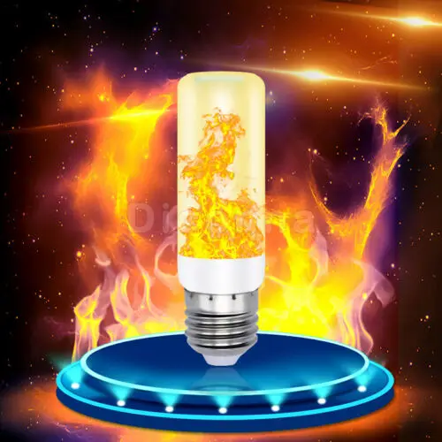 4 режима E27/26 LED эффект пламени огнеупорная лампа Мерцающая Декор|Светофор| |