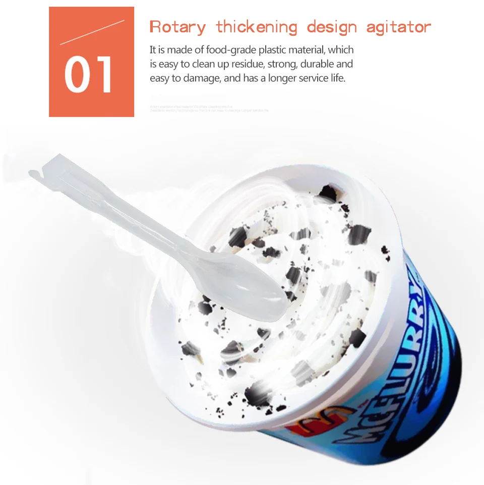 XEOLEO MC Flurry Миксер Для Мороженого 350 Вт машина для замороженного мороженого 3600 об/мин MC Миксер Для замороженного йогурта бесступенчатый шейкер для молока