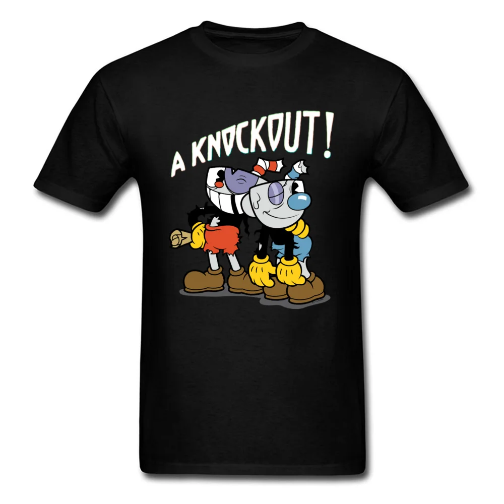

Cuphead Knockout Anime Tshirt Comic Video Game Cotton O-Neck T Shirt Family Tops Tees Coupons Printed Tshirts Drop Shipping