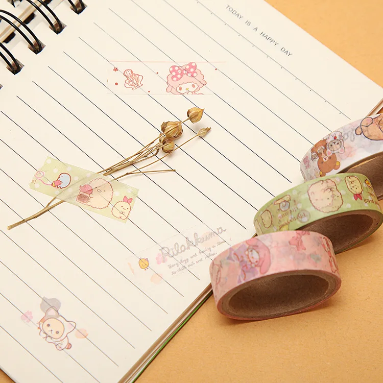 2 шт./партия набор лент аниме Васи Сумико гураши мелодия милые наклейки альбом