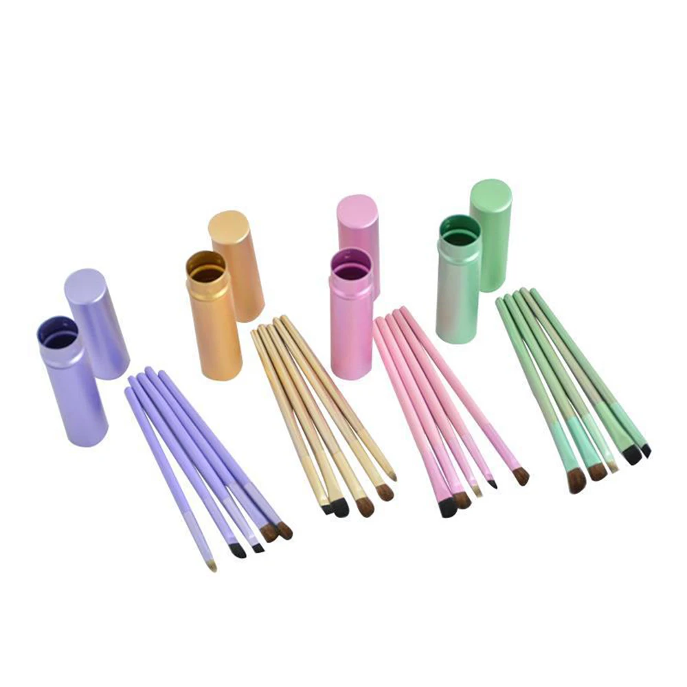 5 шт Тени для век Кисточка профессионального макияжа Макияж туалетные Ершики