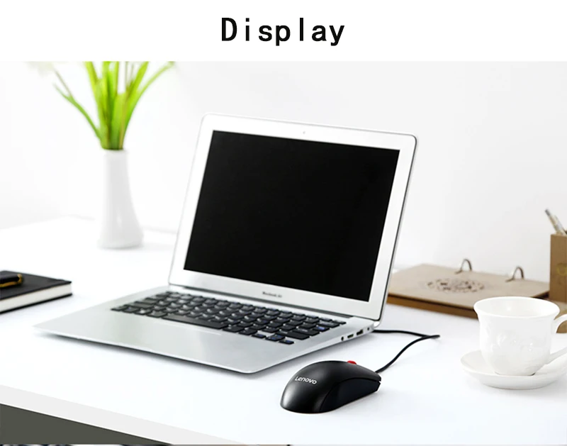 Оригинальная Проводная оптическая мышь lenovo M120Pro с 1000 dpi красным резиновым роликом для дома и офиса для настольных ПК