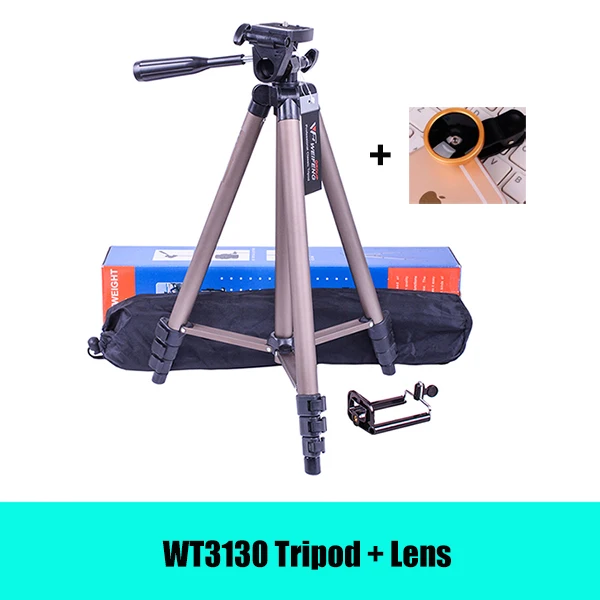 DIGITALFOTO WT3130A смартфон штатив видеокамера камера штатив подставка для iphone X Panasonic Canon Nikon sony DSLR камеры - Цвет: WT3130ALENS