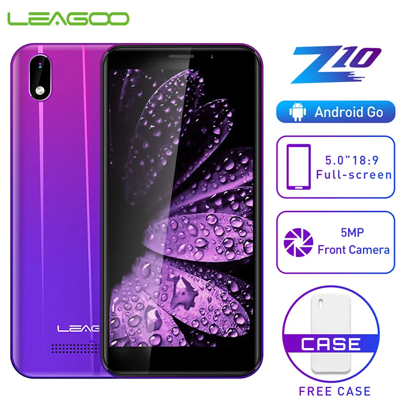 LEAGOO Z10 смартфон с 5 0 дюймовым дисплеем четырёхъядерным процессором MT6580M ОЗУ 1 ГБ