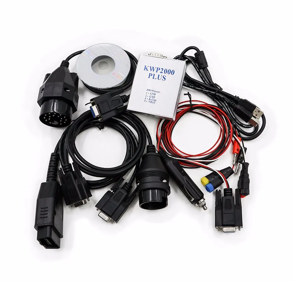 Горячая Распродажа KWP2000 Plus OBDII OBD2 ECU чип инструмент для настройки KWP 2000 Flasher смарт