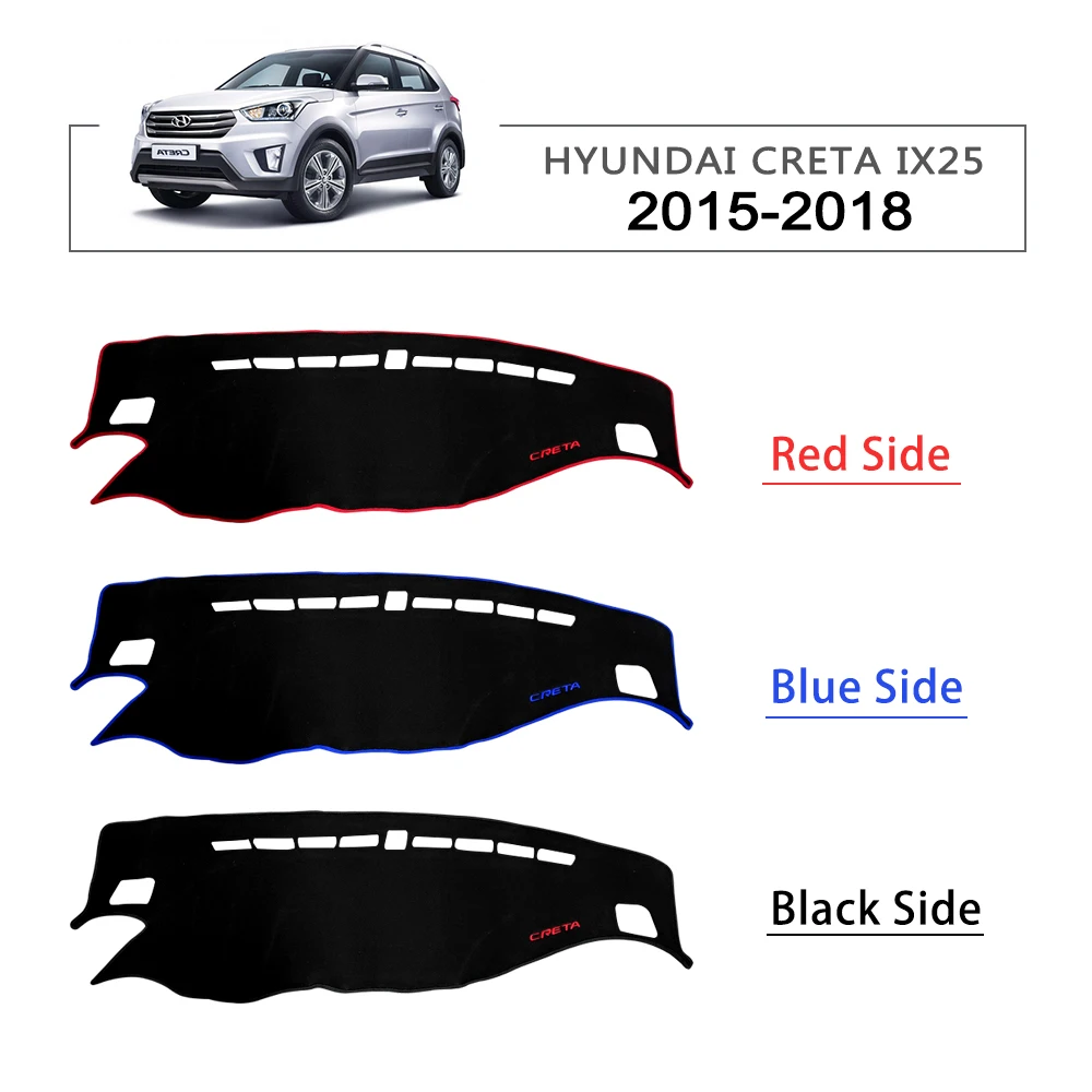 Для Hyundai Creta Ix25 2015 2016 2017 2018 крышка приборной панели Dashmat коврик солнцезащитный