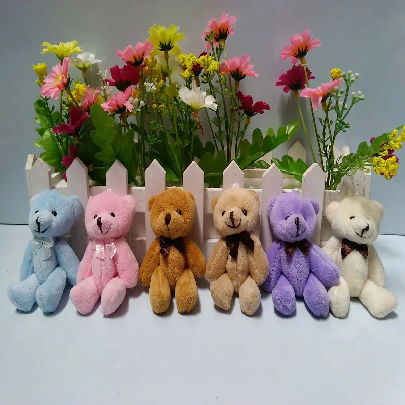 12 шт./лот 8 см 11 13 галстук бабочка комбинированный плюшевый мишка мягкий Мишка