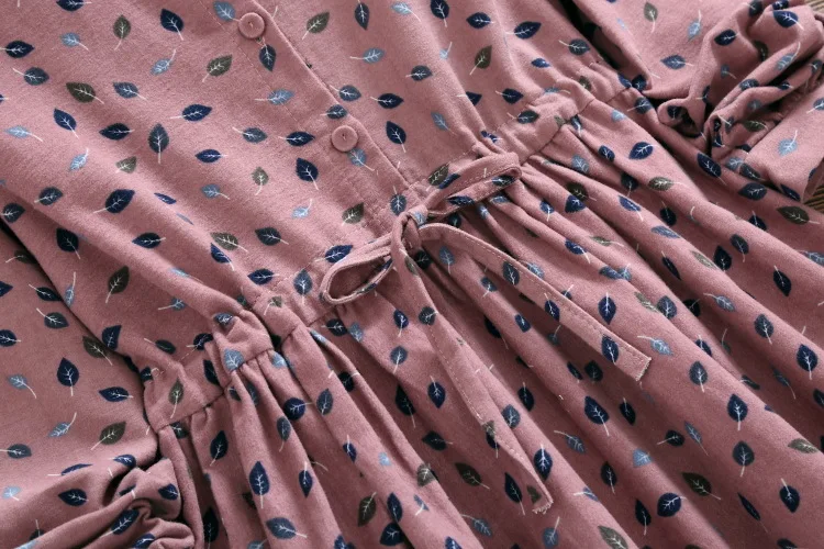 Осенне зимнее винтажное платье 2018 новые женские тканевые платья с длинным