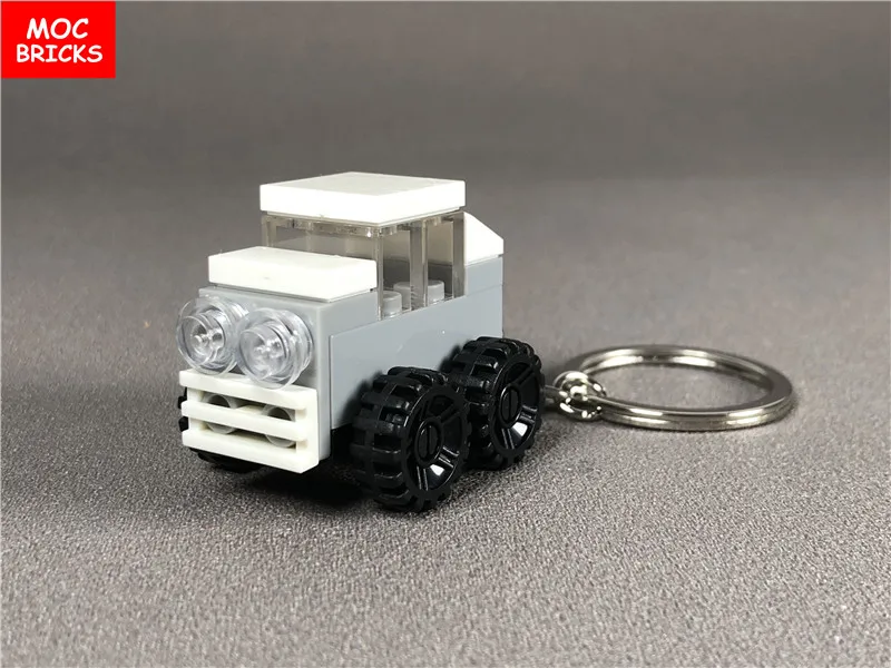 10 шт./лот MOC кирпичи красочный кирпич 2X4 брелок DIY автомобильный строительные