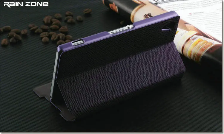 Высококачественный кожаный чехол книжка для Sony Xperia Z2 L50W 4 цвета оригинальный