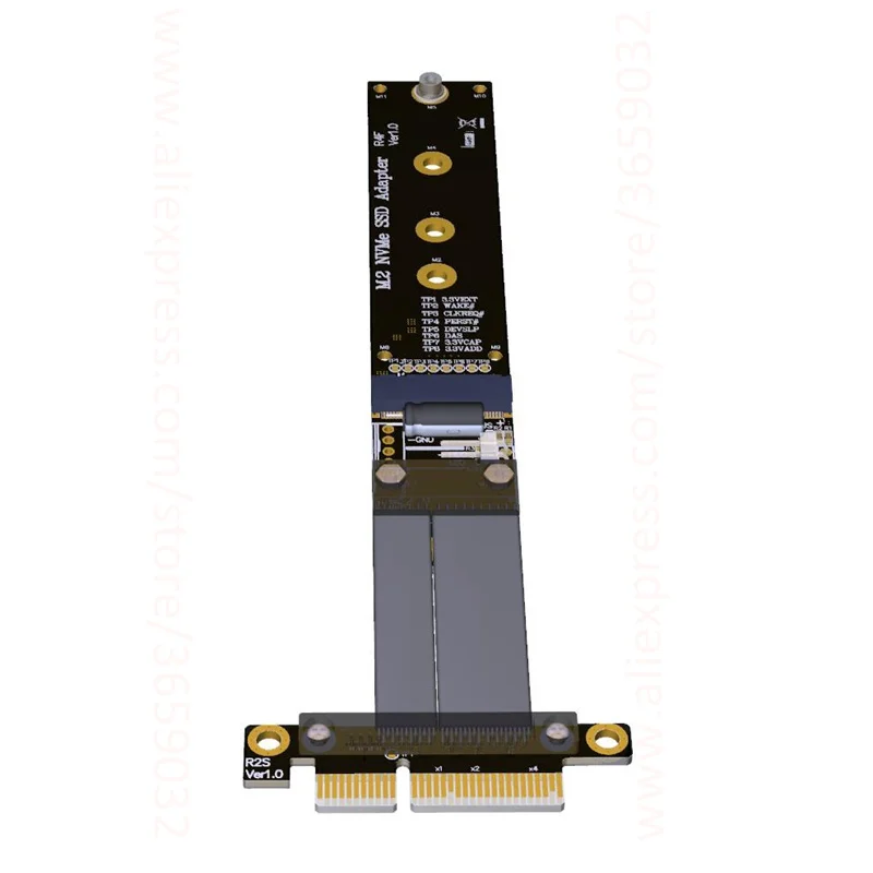 Кабель расширения PCIe 4x M2 M.2 NVMe SSD для переходных карт x4 поддержка PCI E 3 0x4 полная