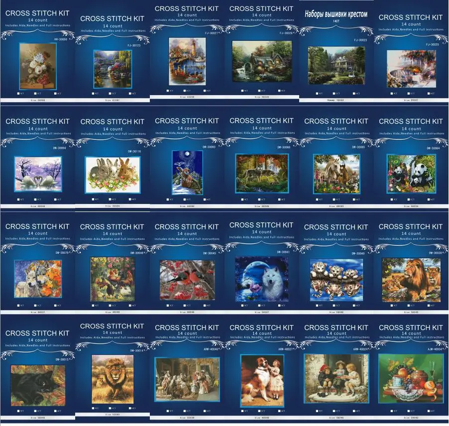 

Набор для вышивки крестиком oneroom 14CT, белый холст DMC, Набор для вышивки крестиком, рукоделие, 5 шт.