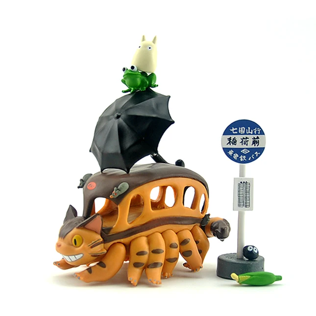 Tonari Totoro/кеды Кеды фигурка игрушки Тоторо автобус Дженга куклы аниме Рисунок