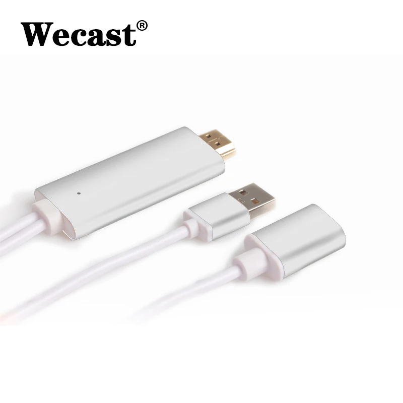 Wecast original TV stick with wired no delay RK3036 airplay mirascreen miracast screen mirroring function for office work home |