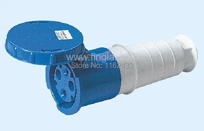 Фото 125A 2P E 3 pin 220-240V IP67 243 single phase watertight industrial connector / coupler Обустройство дома 125A 2P E 3 pin 220-240V IP67 243 single phase watertight industrial connector / coupler Обустройство дома