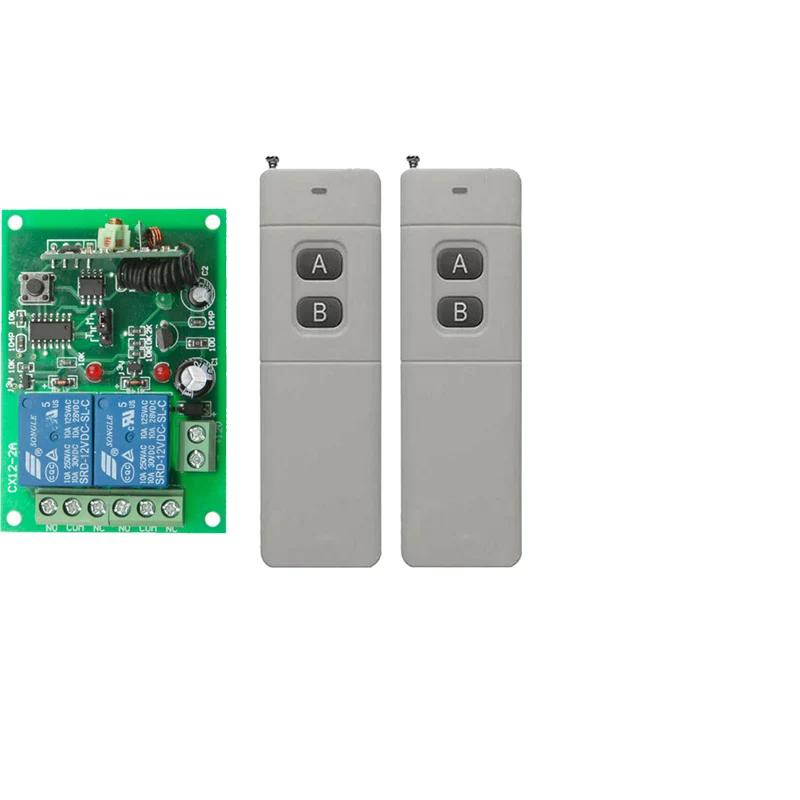 3000M Long Distance DC 12V 2 CH 2CH RF Wireless Remote Control Switch System Transmitter + Receiver 315/433 MHz | Электроника