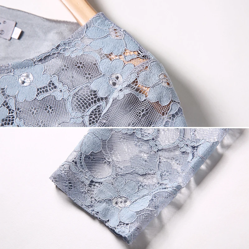 Женское кружевное платье до колен розовое повседневное элегантное с широкой