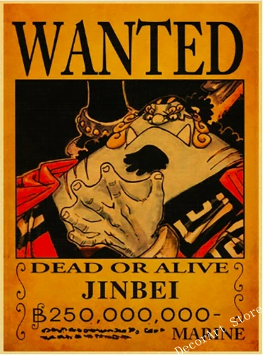 Японская мультяшная обезьяна D луффи картина на холсте винтажные настенные