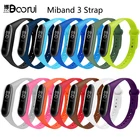 Силиконовый ремешок BOORUI Pulsera для xiaomi Mi band 3, Сменные аксессуары