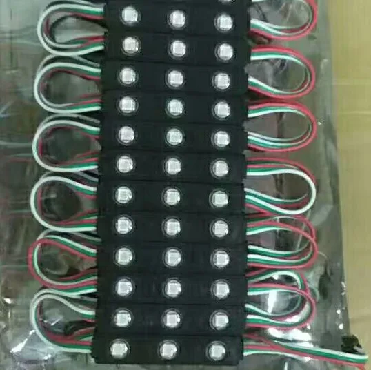 Светодиодный модуль WS 2811 pixel светильник для вывески с объективом SMD 5050 RGB DC12V 3 LED 0 72