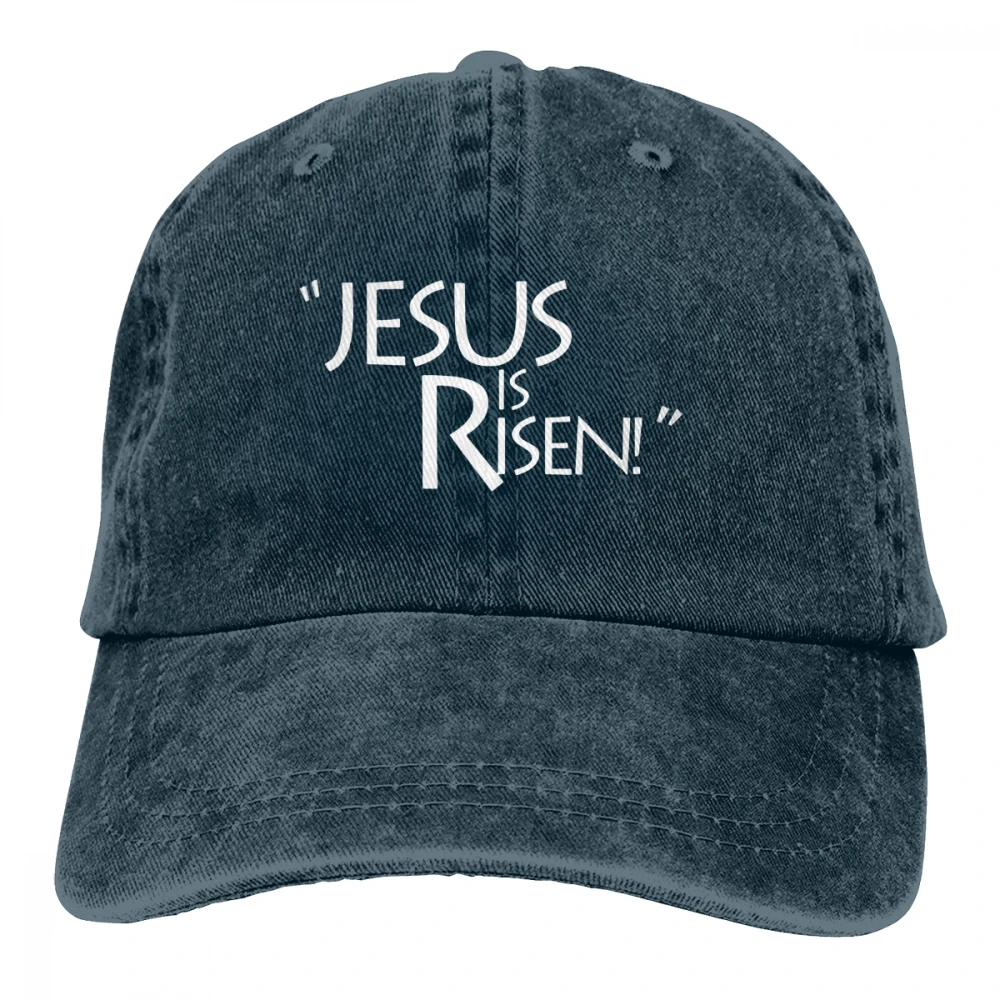 Jesus Is Risen Casquette черные унисекс Мужские Женские джинсовые бейсболка с ремешком
