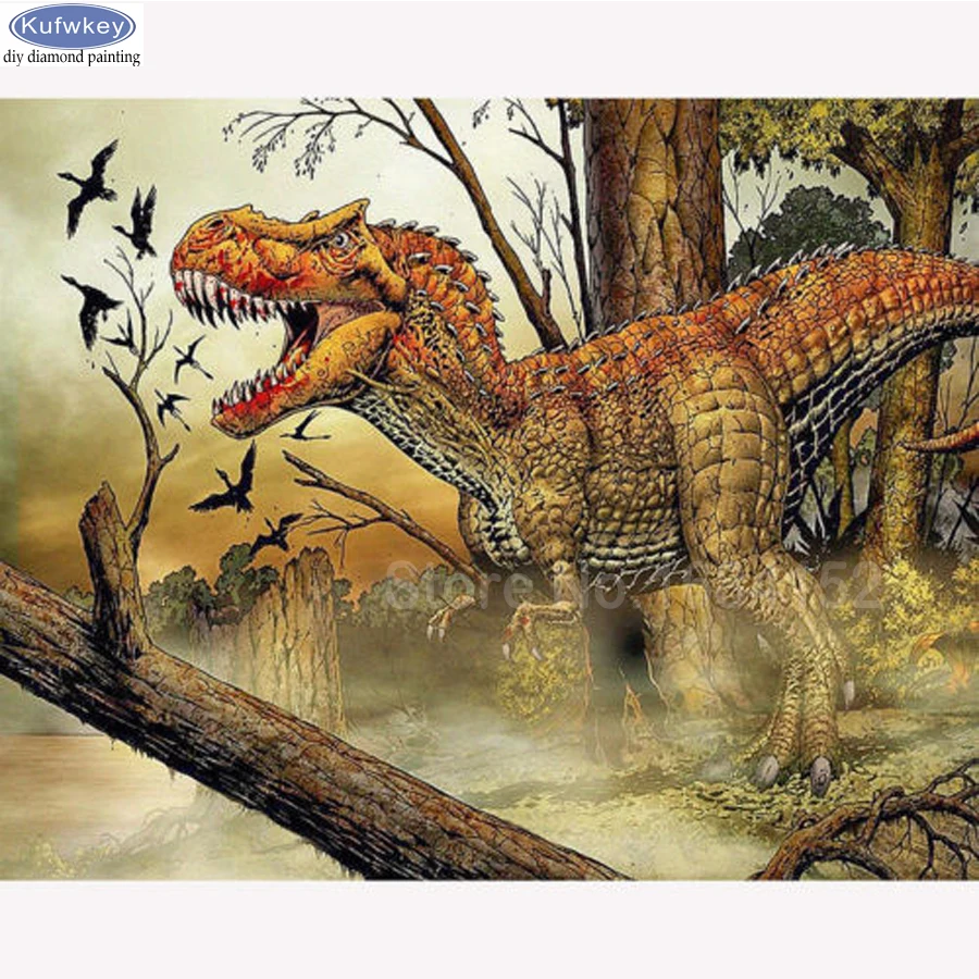 Рукоделие 3D Алмазная вышивка животное динозавр полная Смола алмазная живопись