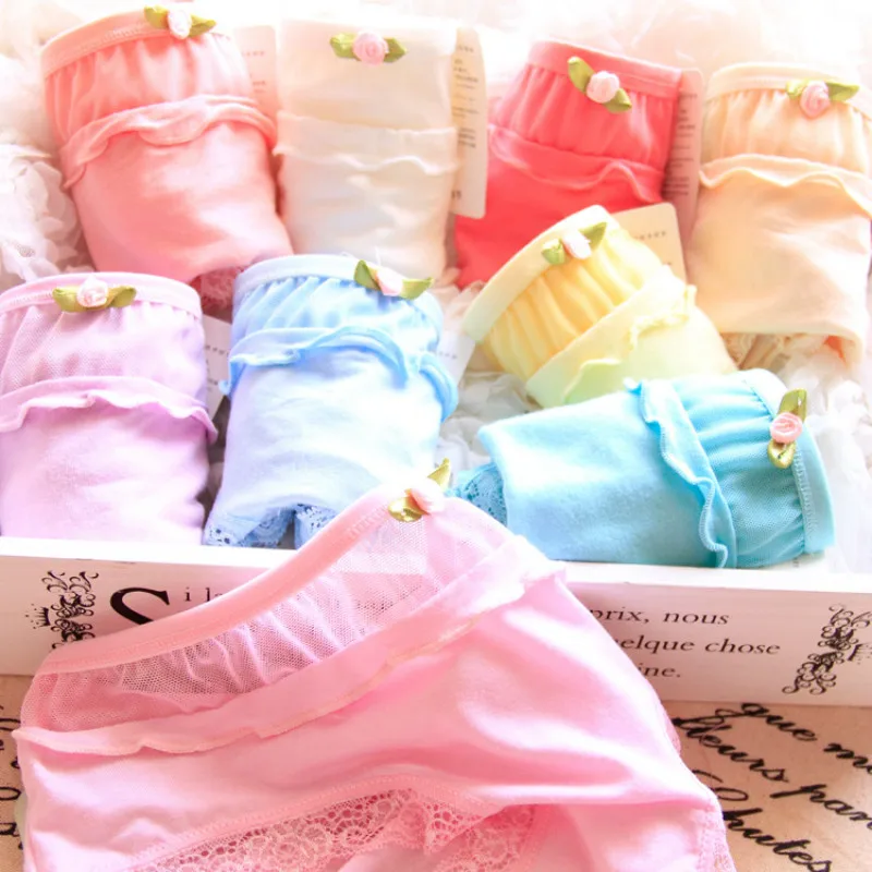 Милое нижнее белье для девочек детское с логотипом из угольного бамбукового угля