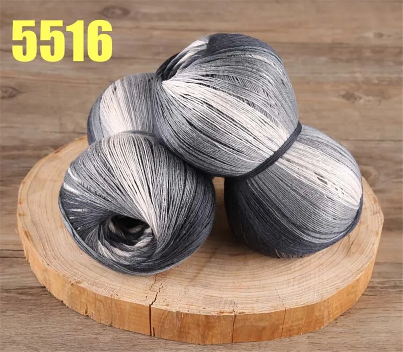 Lanas 250 г/лот Натуральные Бамбуковые Вязаные кружевные вязаные крючком пряжа Роскошные космические окрашенные летние платья пальто ручной вязки пряжа laine a tricoter
