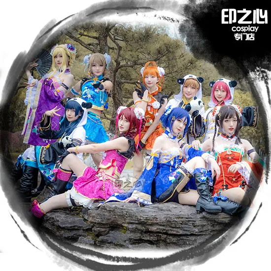 Love Live! Солнечный свет! Костюм горничной из м/ф Чонсам|Игровые костюмы| |