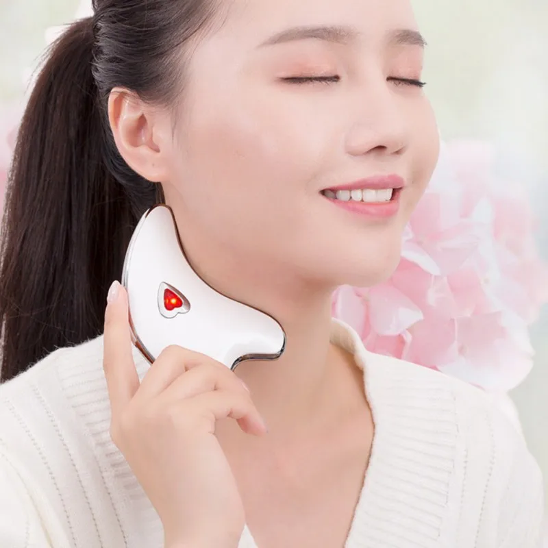 

Mini Electric Facial Scraping Board Plate Massager Face Shaping Tools Facial Lifting Scraper Tool