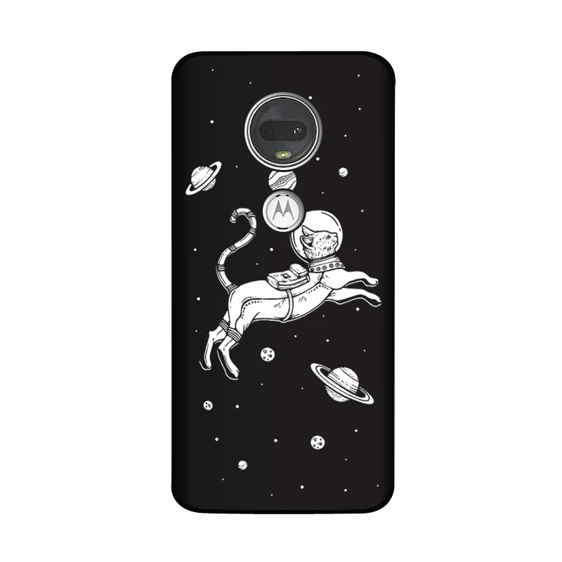 Серебристый Мягкий силиконовый чехол QAQsam для Motorola Moto G7 G 7 Plus Play power с рисунком для Motorola Moto G7 Play Coque - Цвет: Серебристый